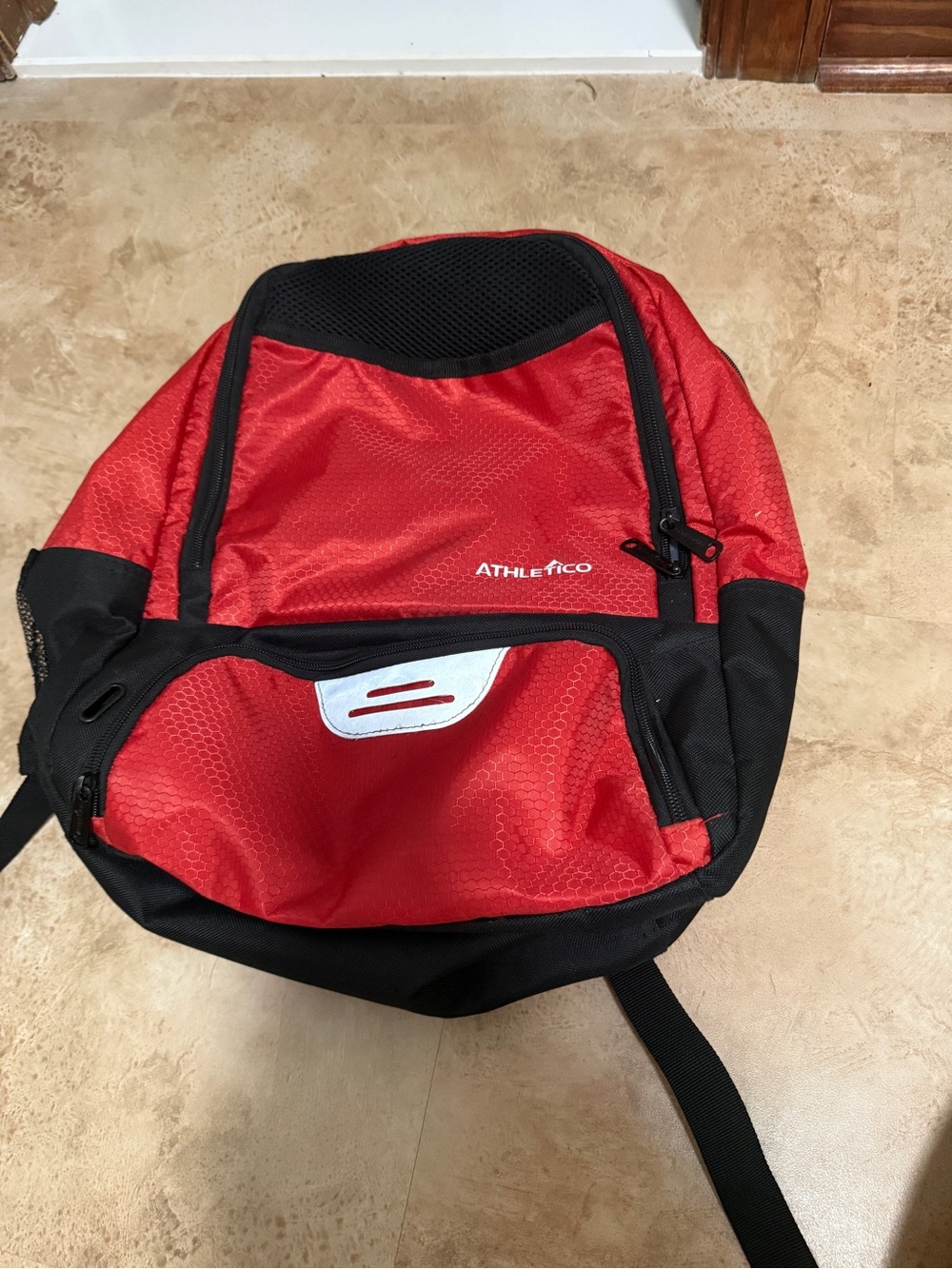 Red and Black Soccer Backpack